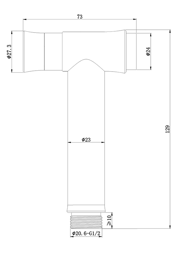 Гигиеническая лейка ALTROBAGNO BS 060202 Cr