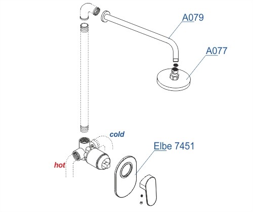 Душевая система Wasserkraft A12777