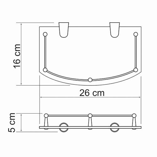 Полка WasserKraft 588