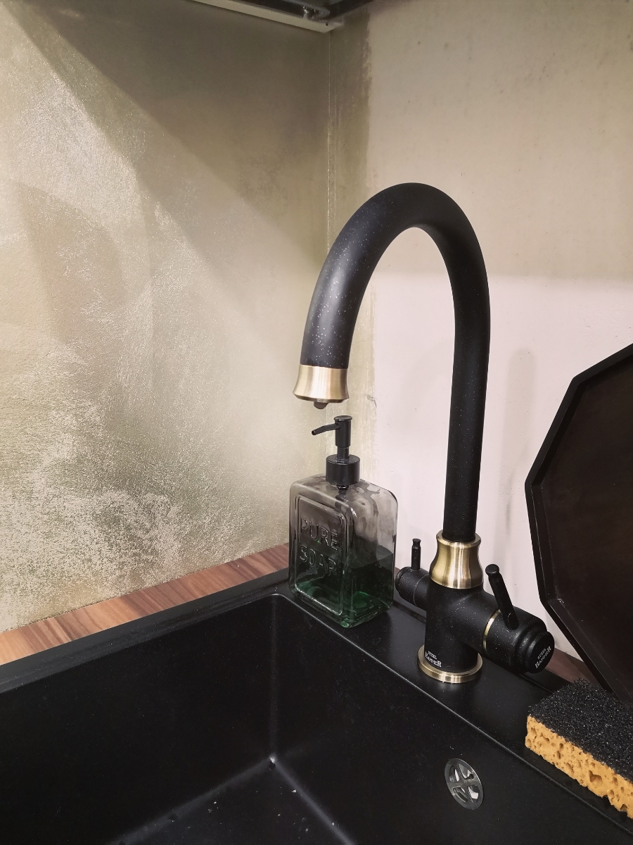 Смеситель Steel Hammer SH 763 BLACK BR для кухонной мойки