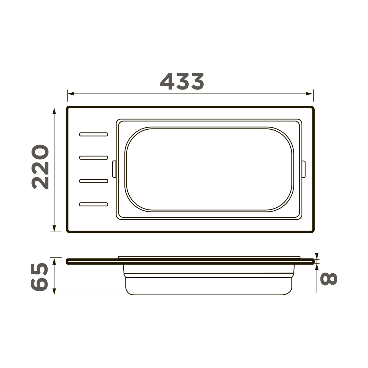 Контейнер Omoikiri DC-01-1-IN
