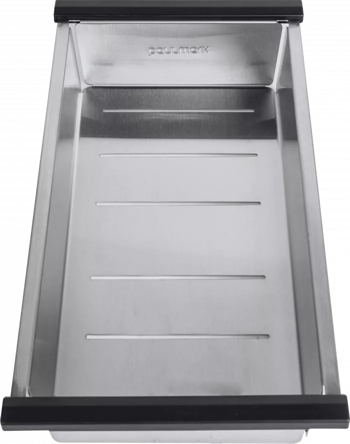 Кухонная мойка Paulmark NEXT-MULTI SINK 74-L UNI, брашированная сталь, выпуск слева, 740х450мм, PM787445-L-BS