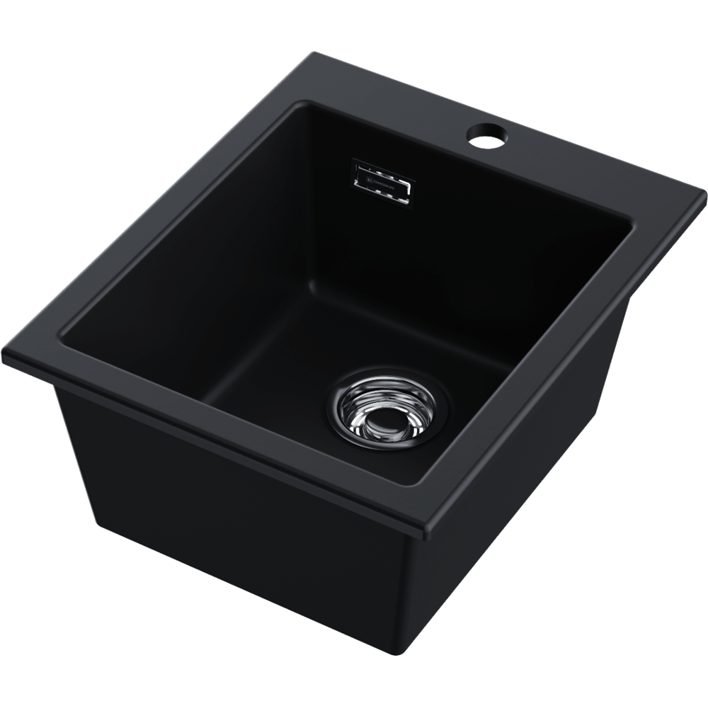 Мойка Omoikiri Omishima 41-BL Matt Natceramic/черный, арт. 4997482