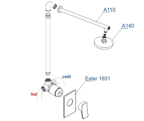 Душевая система Wasserkraft A12610