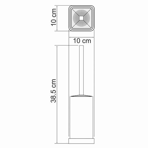 WasserKRAFT K-1037 Щетка для унитаза напольная