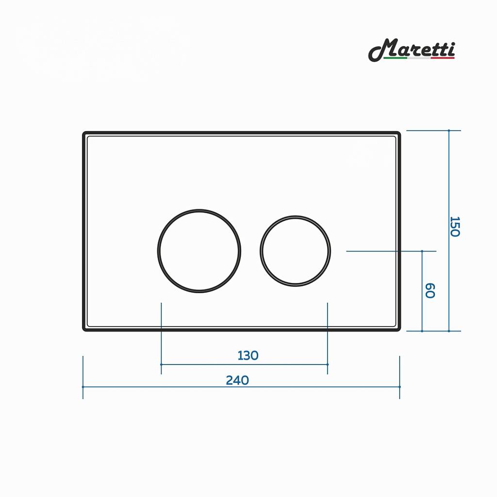 Комплект Maretti 3 в 1: унитаз EA10PBM73-844, инсталляция AC11P4534, кнопка AC12UM-015