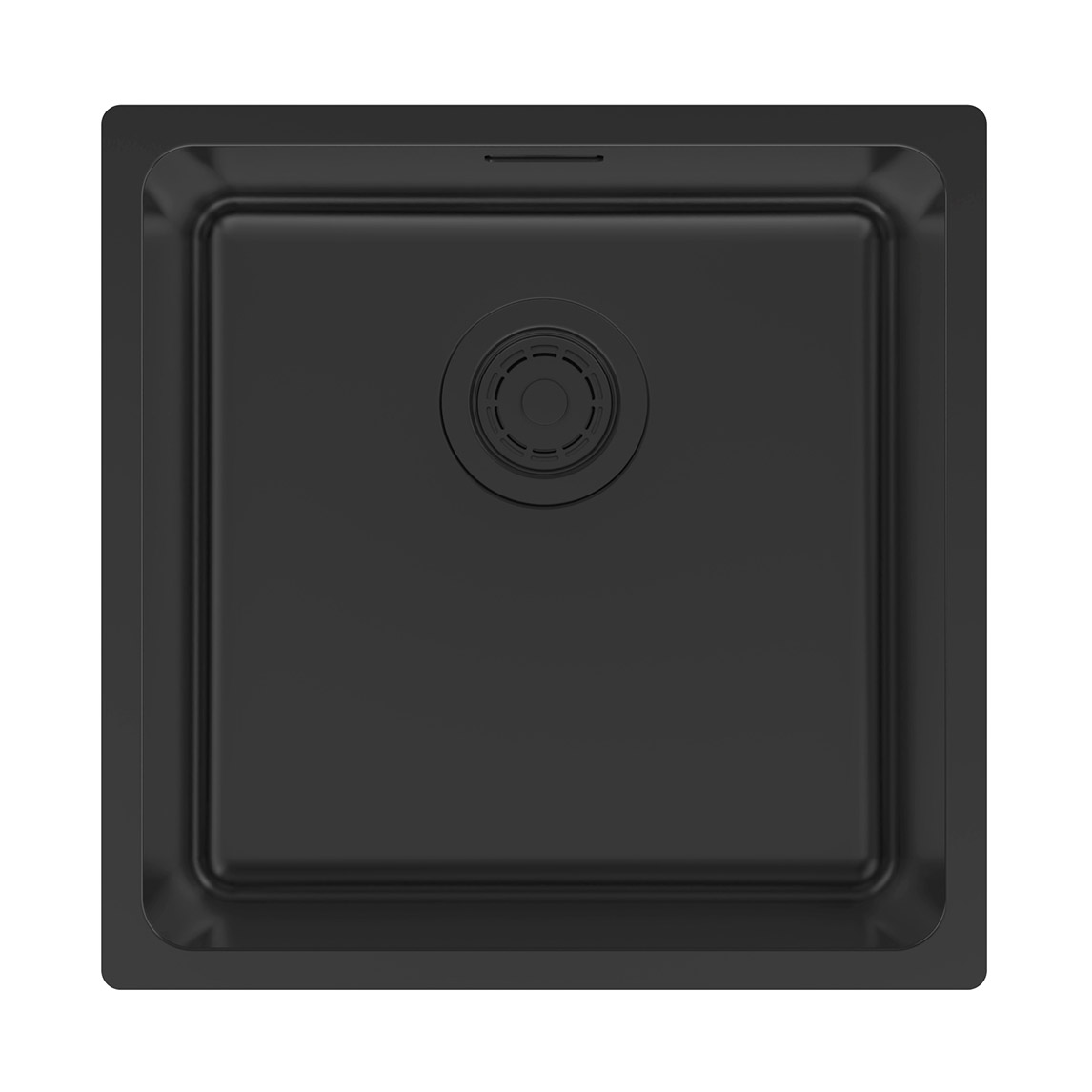 Мойка кухонная Paulmark YUNI 44 UNI, нерж. сталь, YU44-MBN, матовый черный NANO-PVD, 440х440мм