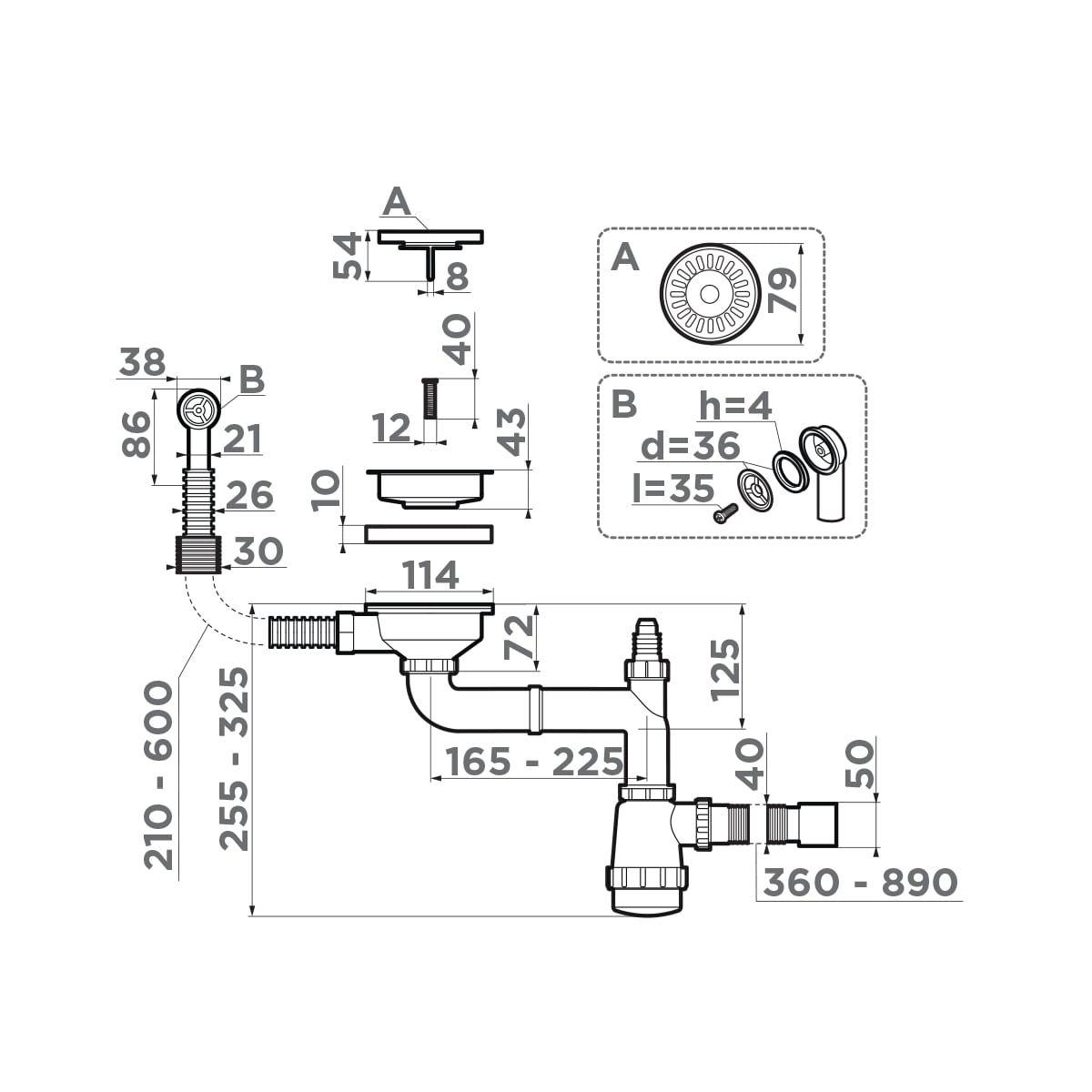 Арматура Omoikiri WK-1CL-R-AB022