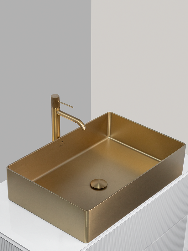 Раковина AltroBagno Solido 001021 OrSp из нержавеющей стали