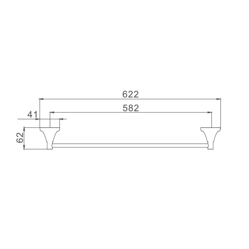 Полотенцедержатель Haiba HB8501, хром
