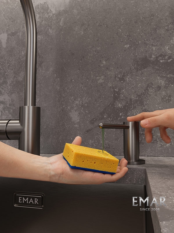 Дозатор EMAR ЕД-405D.PVD Dark графит