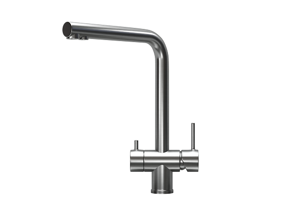 Смеситель для кухни Granula Kitchen Space 7011 графит матовый, подключение к фильтру