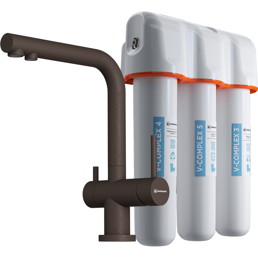 Комплект Omoikiri Nagano-ES-P эспрессо + Pure drop Lite, арт. 4500.8028P