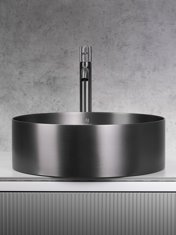 Раковина AltroBagno Luna 001002 MtGr из нержавеющей стали