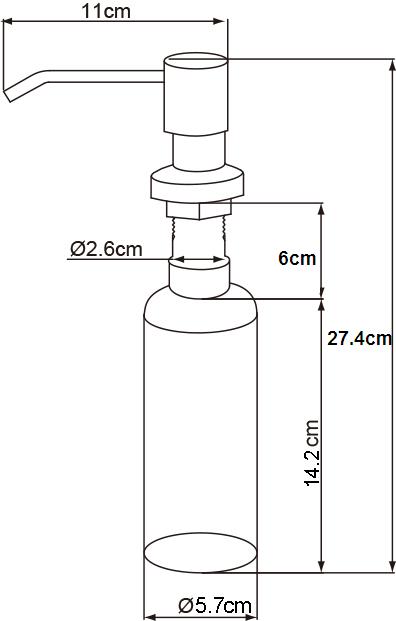 Дозатор OULIN OL-401 DS сатиновый