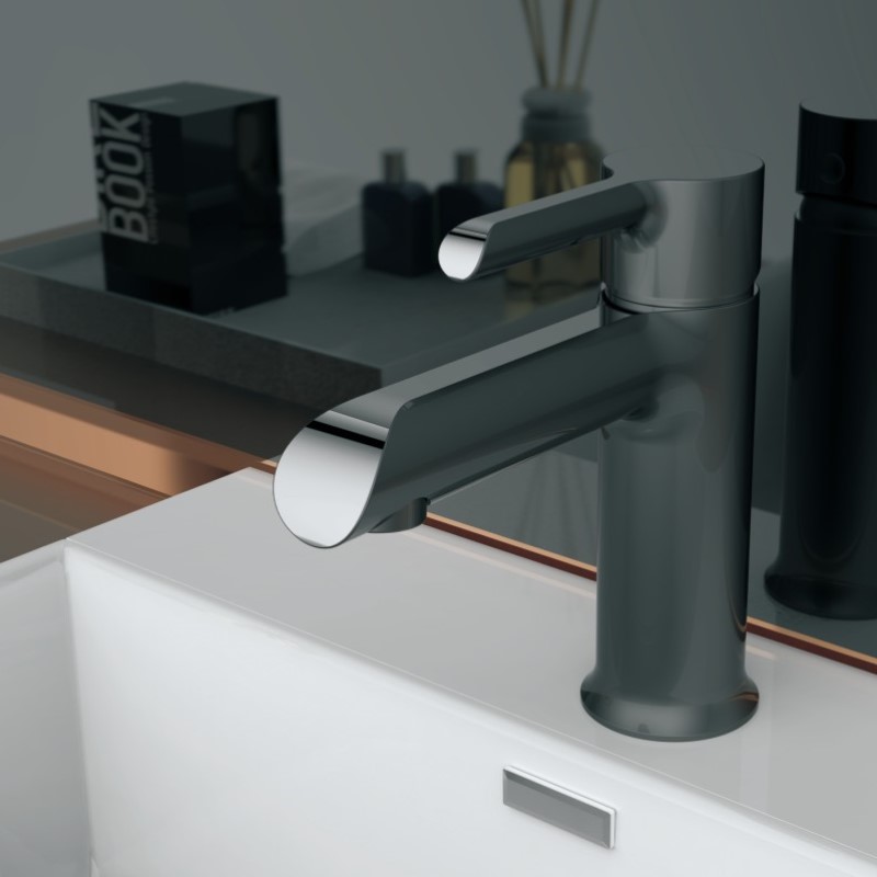 Смеситель для раковины Haiba HB10805-7, черный