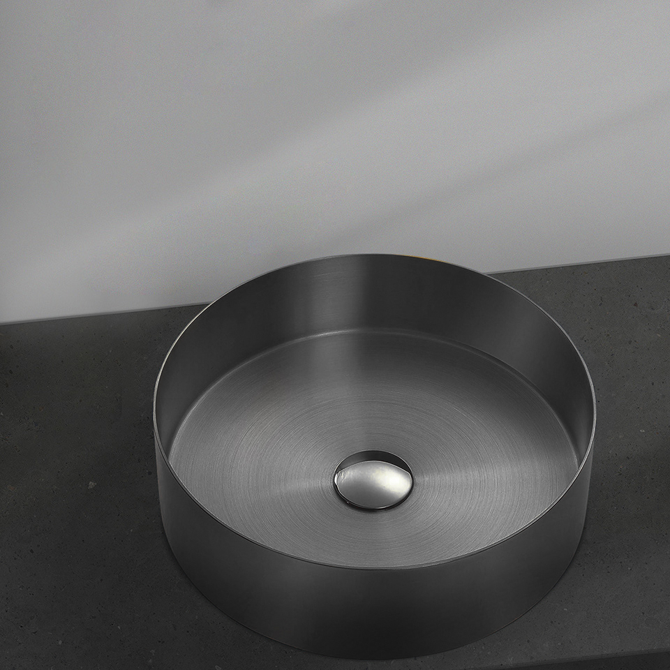 Раковина AltroBagno Luna 001002 MtGr из нержавеющей стали