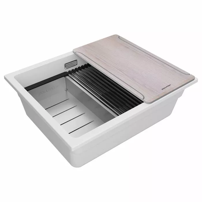 Мойка Paulmark LUMI-MULTI SINK 55 UNI, белый, 550х450мм, LU-MULTI 55-WH