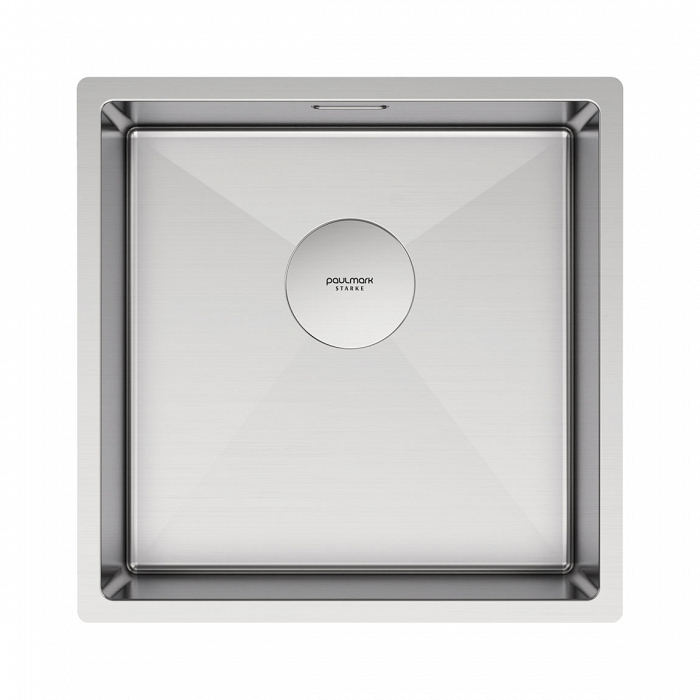 Мойка кухонная Paulmark NEXT 44 UNI, PM214444-BS, брашированная нерж.сталь, 440х440мм 1,2мм