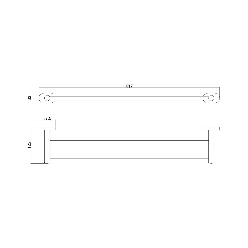 Полотенцедержатель BELZ B90009, хром
