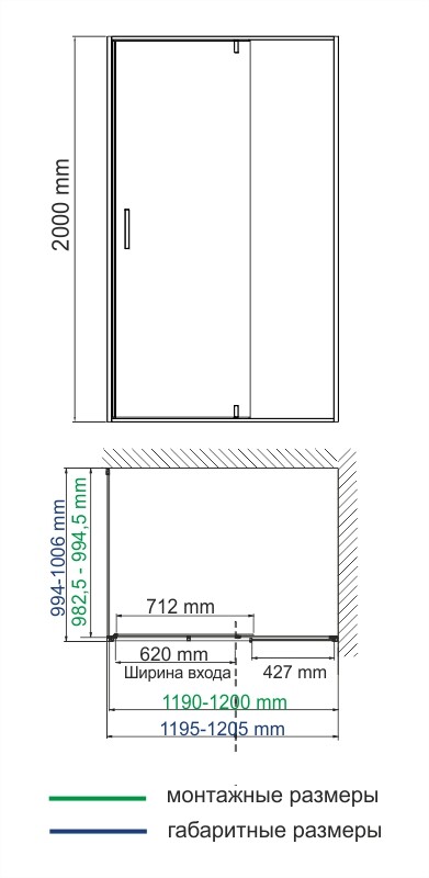 Душевой уголок WasserKraft 19P10