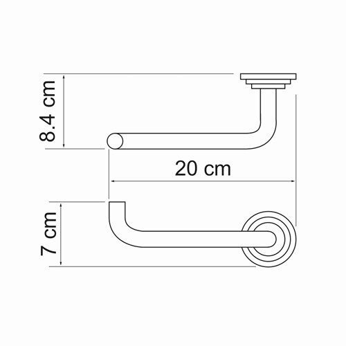 Держатель туалетной бумаги WasserKraft 7396