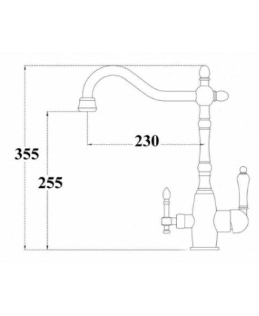Смеситель Seaman Barcelone SSL-5387 Gold Satin золото