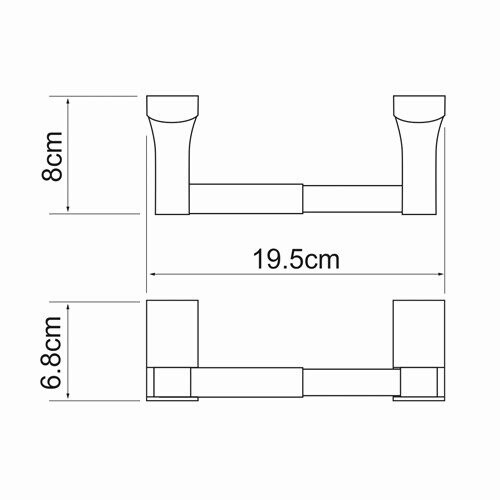 Держатель туалетной бумаги WasserKraft 5222