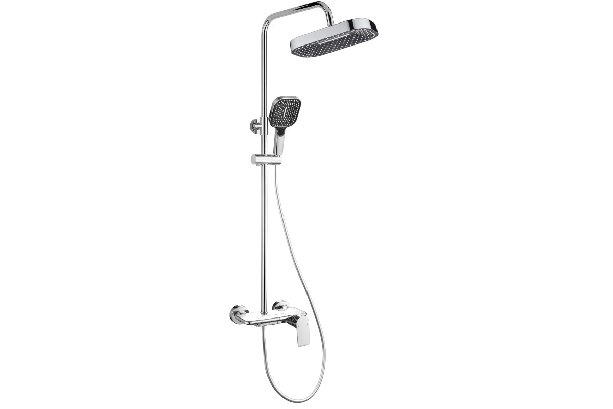 Душевая стойка со смесителем ALMAes ALS-615-12 хром
