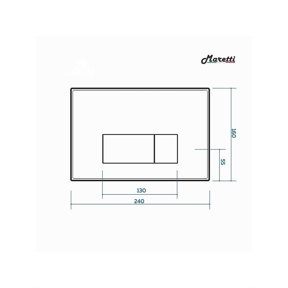 Комплект Maretti 3 в 1: унитаз CA10PBM29-844, инсталляция AC11P5211, кнопка AC12UM-740