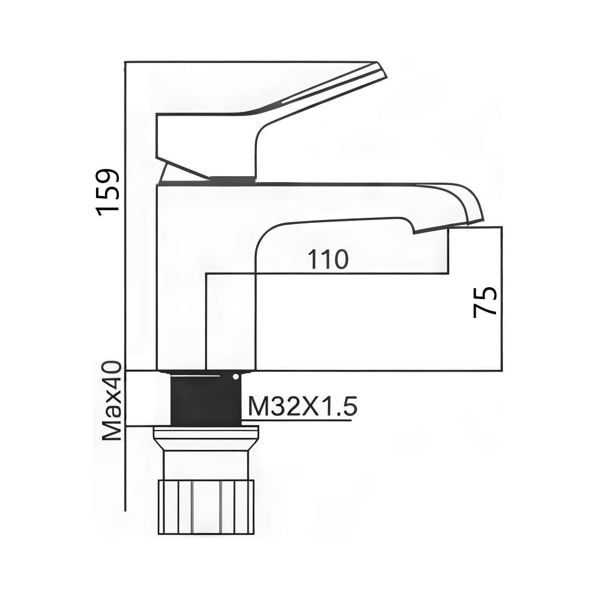 Смеситель для раковины Maretti Elena EA32RF163, хром
