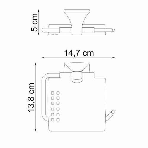WasserKRAFT Wern K-2525 Держатель туалетной бумаги