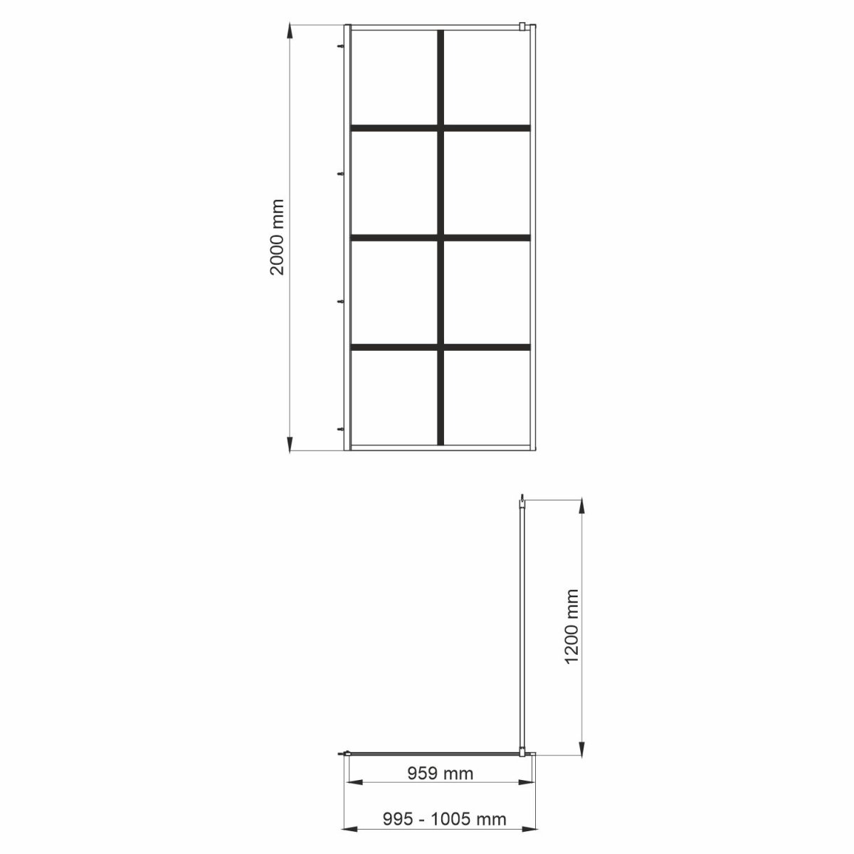 Душевая перегородка WasserKraft 66W44