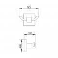 Крючок для ванной комнаты Haiba HB8905-2, черный