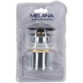 Донный клапан без перелива MELANA  (матовый черный) MLN-330300MB в блистере
