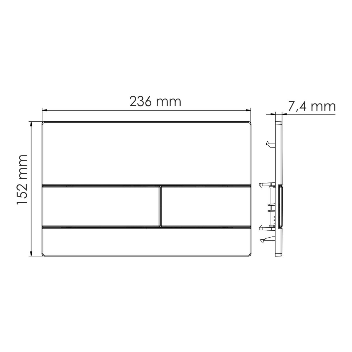 Система инсталляции для унитазов WasserKraft 66TLT.010.ME.WH.WM04