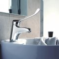 Смеситель для раковины с хирурнической ручкой Haiba HB1054, хром