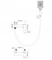 Смеситель для душа WONZON & WOGHAND CUBE 2.0, Черный матовый (WW-88048068-MB)