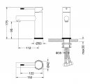 Смеситель для раковины TIMO Saona 2361/18F, черное золото