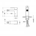 Смеситель для биде TIMO Selene 2062/03F, черный
