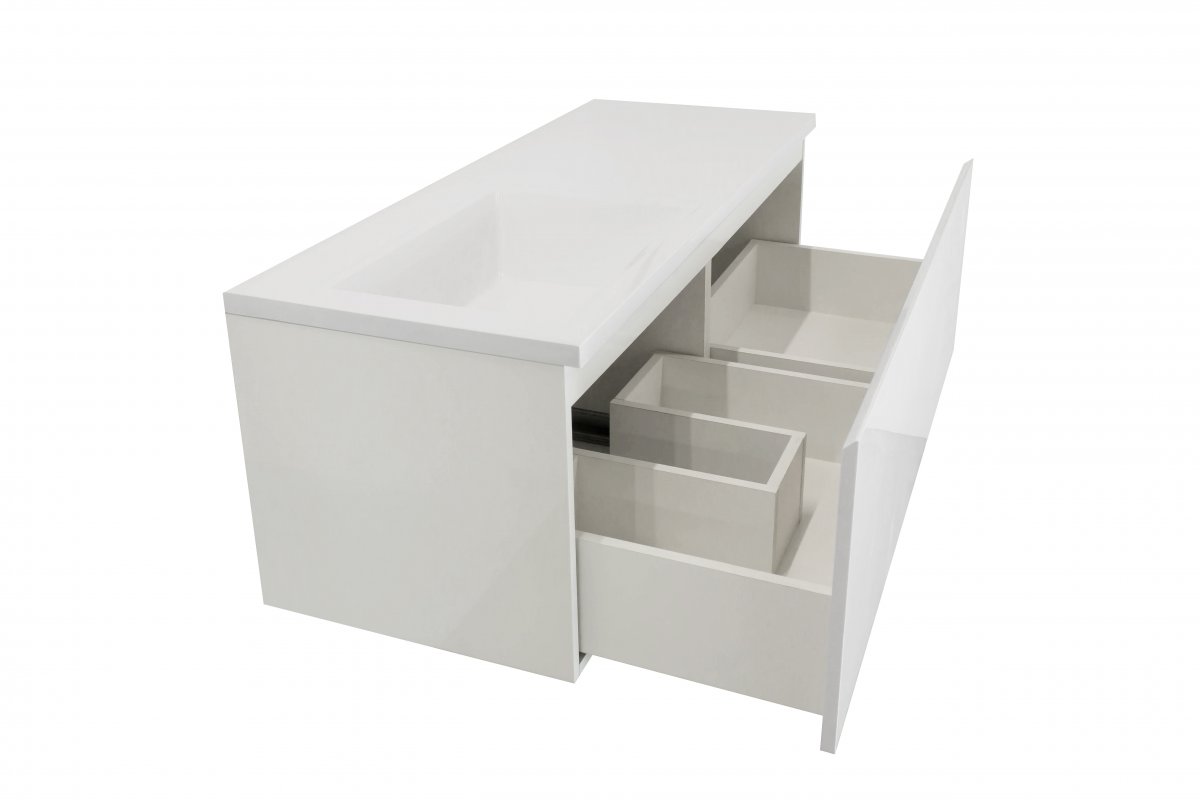 Комплект мебели ESTET Dallas Luxe 1400х482 левосторонний подвесной 1 ящик (ШхГхВ) 1392х476х430