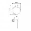 Полотенцедержатель Haiba HB8704, черный