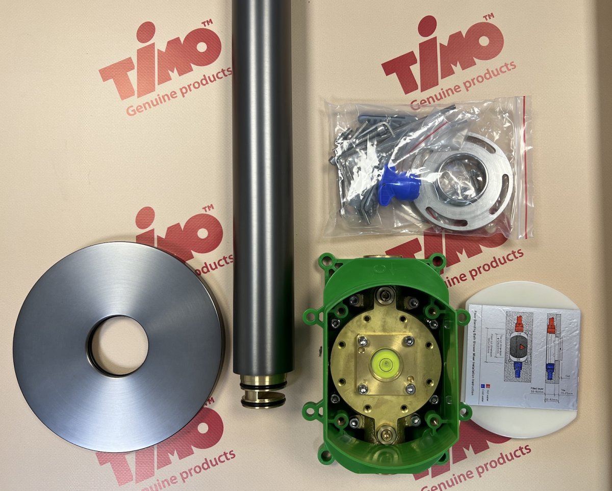 Напольный смеситель для ванны TIMO Saona 2310/18Y-CR, черное золото