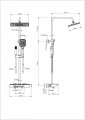 Душевая система с термостатом WONZON & WOGHAND MUSE Lumia, Хром (WW-B4174-CR)
