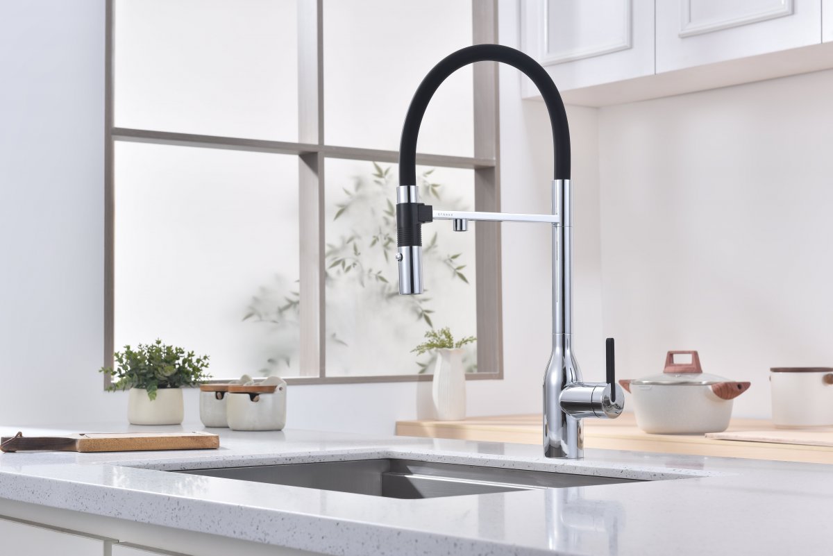 Смеситель для кухни Paulmark MAGNETO ONE, хром, Ma213188-CR
