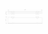 Стеклянная полка для ванной WONZON & WOGHAND POLO, Темное золото (WW-8927-DG)