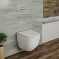 Унитаз подвесной безободковый D&K Matrix DT1396516, белый
