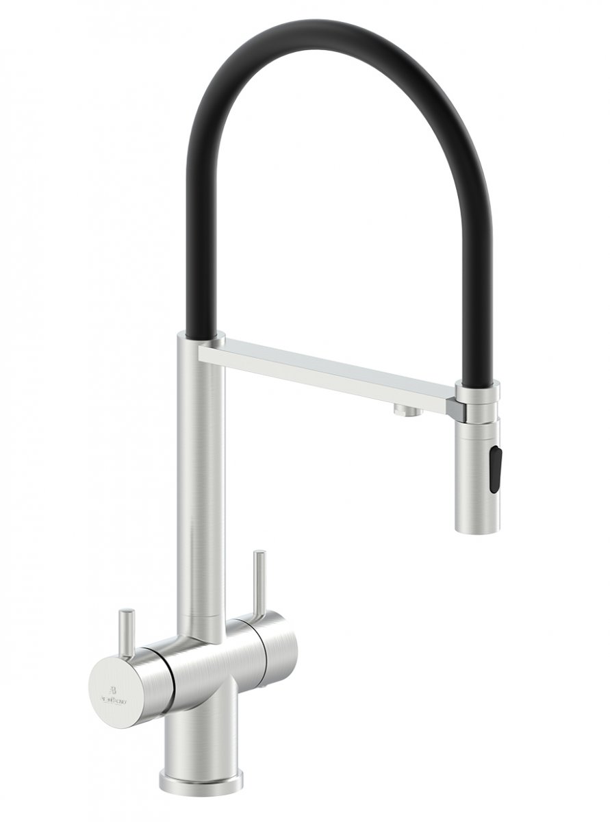 Смеситель для кухни с гибким изливом ALTROBAGNO Флуссо (Flusso) 050201 Ni