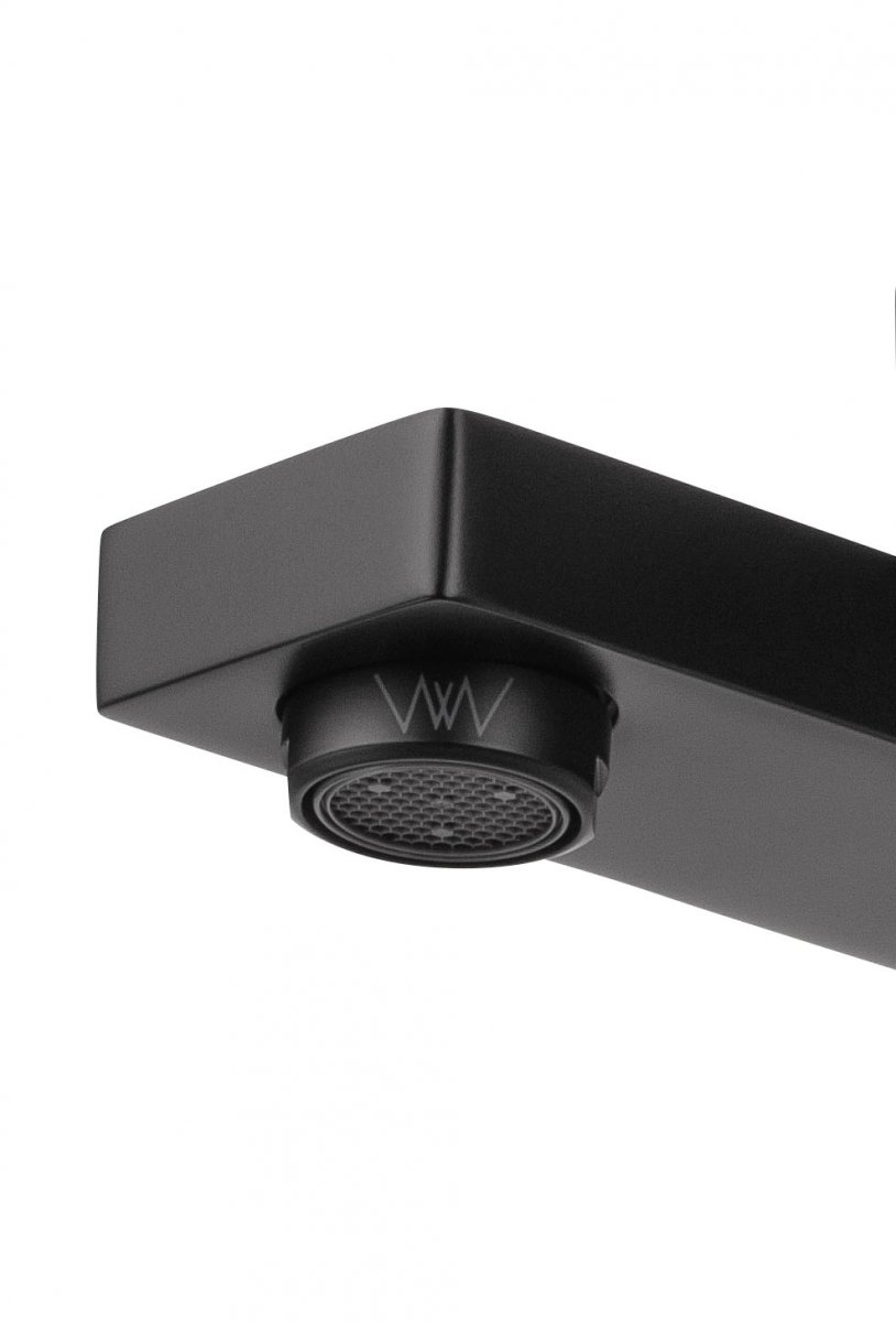 Смеситель для ванны с душем WONZON & WOGHAND CUBE, Черный матовый (WW-88639016-MB)