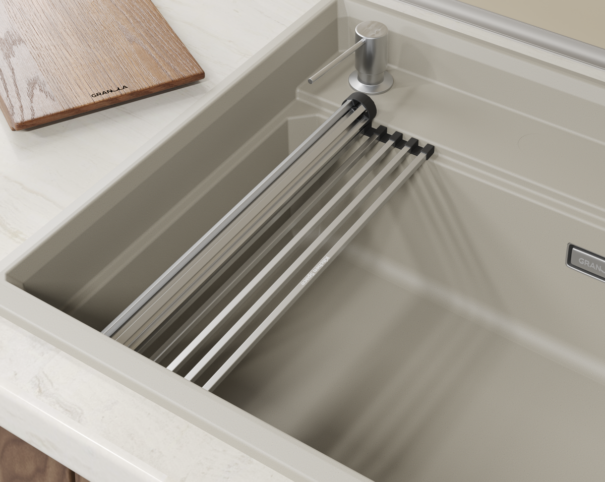 Мойка для кухни Granula Kitchen Space Rinzer 5807R креман, 58х52 см, прямоугольная